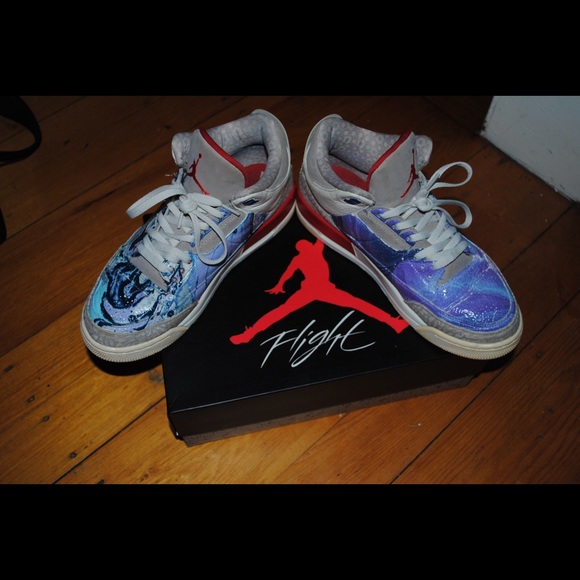 Jordan 3 retro international flight custom - Picture 4 of 5